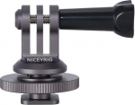 NICEYRIG Hot Shoe statiivihoidik Hero 9/8/7/6, AKASO Brave 7/6/4 V50X V50 Pro, DJI Osmo Action jaoks - 434