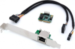 V&otilde;rgukaart Mini PCIe 1 port RJ45-2,5 Gbit/s - Mini PCI Express - mPCIe - Kiibistikomplekt Realtek RTL8125 - madal ja k&otilde;rge profiiliga