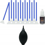 UES Full-Frame Camera Sensor Cleaning Kit (14 Swabs + 15 ml Cleaner) and Lens Sensors Dust Air Blower Photo Bellows