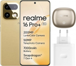 realme nutitelefon 16 Pro+ 5G 256GB 8GB Master Gold INT+NFC RMX5131 EU AMZ