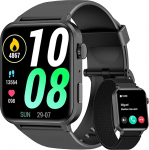 Blackview nutikell meestele ja naistele (helistamisele/k&otilde;nedele vastamine), 1,8-tolline fitness-kell koos AI-h&auml;&auml;lega, s&uuml;dame l&ouml;&ouml;gisageduse/spO2/unen&auml;gemise monitoriga, m&auml;ngud, 100+ spordirežiimi, IP68 veekindel, h&otilde;bedane