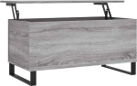 vidaXL Coffee Table, Sofa Table for Living Room, Living Room Table with Lots of Storage Space, Side Table, Coffee Table, Living Room Furniture, Grey Sonoma Wood Material