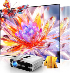 4K Autofookusprojektor P&auml;evavalgus UHD filmi m&auml;nguprojektor LED Smart videoprojektor WiFi Bluetooth NFC V&auml;ljas Kodukino 4K HDR HDMI Apps Android OS Lae heledus 2300 ANSI luumen Native 1080P