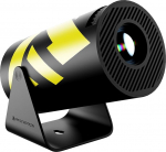 HY300 Pro kaasaskantav mini projektor WiFi 6 ja Bluetooth 5.0 nutiprojektor 1080P tugi videoprojektor 4K dekoodriga koos sisseehitatud Android 11.0 (kollane)