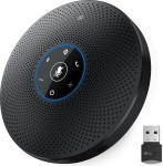 EMEET Bluetooth konverentsik&otilde;lar - USB k&auml;ed-vabad komplekt 4 AI-mikrofoniga, 10-15 inimesele t&auml;isdupleksk&otilde;ne, konverentsi mikrofon AUX-iga, dongle, Plug & Play, meeskondade jaoks, Zoom jne.