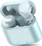 TOZO T6 Mini Bluetooth k&otilde;rvaklapid, Bluetooth 5.3, ergonoomilised k&otilde;rvaklapid, 50 tundi m&auml;nguaega koos juhtmevaba laadimiskohvriga, EQ reguleeritav rakendus, IPX8 veekindel, uuendatud versioon, sinised