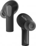 sudio E3 Black, In-Ear, True Wireless, veekindel, IPX4, Bluetooth v5.3, USB-C, 6 tundi m&auml;nguaega