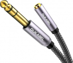 DuKabel 6,35 mm kuni 3,5 mm k&otilde;rvaklappide konverter 6,35 (1/4 tolli) suur pesa kuni 3,5 (1/8 tolli) miniklappide &uuml;henduskaabel kodukino seadmetele, lavakomplektidele ja mikseritele - 5 m