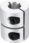 sourcing map Shaft Coupler, 11mm to 12.7mm (ID), 30mm(L) Aluminum Alloy Shaft Coupling, Rigid Joint Motor Accessories for 3D Printer, DIY Robot, Model CN