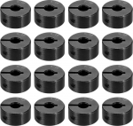 sourcing map 16 Piece Divided Shaft Collar, 3/16" Bore, One Piece Clamp Collar, 5/8" OD, 5/16" Thickness, Black Oxide Steel Set, Screw Lock Collar Clamp