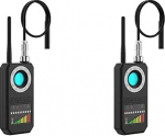 Lancoon 2-Pack peidetud kaamera detektor Anti-Spy Anti-Monitoring Anti-paiknemisvastane traadita signaali Bug GPS tuvastamine ennetada Tracker kuulamine Hotel Travel Kodukontoris