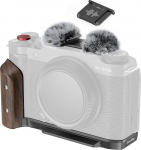 SMALLRIG X-M5 Holzhandgriff L-f&ouml;rmig f&uuml;r Fujifilm X-M5, integreeritud Schnellwechselplatte f&uuml;r Arca, ergonoomischer Seitengriff aus Holz, mit Blitzschuhadapter, f&uuml;r arca (Schwarz) - 5260