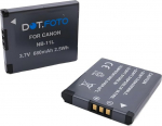 2 x Dot.Foto NB-11L, NB-11LH Premium 3.7v / 680mAh aku Canon PowerShot A2300 A2400 A2500 A2600 A3400 A3500 on A4000 on A4050 SX430 on SX420 SX41 00 SX40 0 SX432 IXUS 285 juurde.