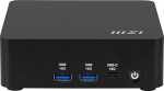 MSI Cubi NUC AI 1UMG-023DE - Intel Core Ultra 5 125H protsessor, 8GB DDR5, 256GB M.2 SSD, USB 10Gbps Type C ja A, Thunderbolt 4 ja HDMI 2.1, Wi-Fi 6E, Bluetooth 5.3 - must, Windows 11 Pro
