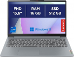 Lenovo IdeaPad Slim 3 s&uuml;learvuti 15,6-tolline FHD (1920 x 1080), Intel Core i7-13620H, 16 GB RAM, 512 GB SSD, WiFi 6, Windows 11 - Arctic Grey, Amazon Exclusive, Portugali QWERTY