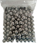 YHNNH, 100 laagripallide pakett, t&auml;psuslaagri teraskuuli l&auml;bim&otilde;&otilde;t 3,4 tolli (1,9 mm)