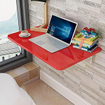 Wall-Mounted Folding Table Wooden Drop-Leaf Table for Kitchen Laundry or Workspace - Space-Saving Adjustable Versatile Design for Home and Office Use.