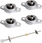 4 tk isereguleeruvad padjaplokkide laagrid tsingisulam 12mm puuriga rombikujuline &auml;&auml;rikulaager teemantikujuline mini sisestuslaager masinate jaoks KFL seeria konveieris&uuml;steemid 3D printeri tarvikud