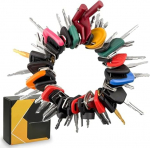 50-teiliges Schl&uuml;ssel-Set f&uuml;r raske Ger&auml;te f&uuml;r Katzen- und Raupenbaumaschinen, Metall-Z&uuml;ndschl&uuml;ssel-Ersatz mit verstellbarem Draht f&uuml;r Ring, 14 x 17 mm, universell passend f&uuml;r Industriemaschinen