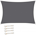 WOLTU Markiis, ristk&uuml;lik, kolmnurk, ruut, veekindel p&auml;ikesevarju, HDPE tuulekaitse, UV-kaitsega, aeda, terrassile, telkimisele, 5x7m