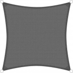 Brigros Square Sun Shade Sail Outdoor HDPE 180gsm koos roostevabast terasest r&otilde;ngaste UV-kaitsega koos kotiga Sun Shade Sail v&auml;litingimustes kasutamiseks
