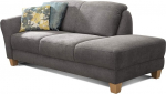CAVADORE Gootlaand Chaise Longue vedrustuse ja k&auml;eosaga vasakpoolne maamaja stiilis 194 x 84 x 91 cm Hall