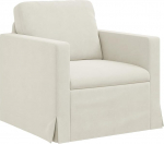 vidaXL Diivan Cream 78 x 78 x 80 cm, Velvet, elutuba, kaasaegne diivan, ergonoomiline disain, vastupidav sametist istumine, modulaarne sektsioondiivan, kaasaegne perekondlik diivan.