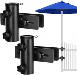 lalafancy vihmavarju klambriklamber, v&auml;livihmavarju stend, patio paigaldamine, kinnitub raudtee k&uuml;lge ja maksimeerib terrassiruumi ja varju