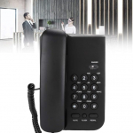 Juhtmeta telefon, kvaliteetne ABS materjal, kvaliteetne k&auml;sit&ouml;&ouml;, hotellitelefon (must)