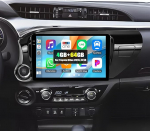 SIXWIN 4+64G Android 15 autoraadio Toyota Hilux 2016-2018 juhtmevaba CarPlay / Android auto, 10,1-tolline HD InCell puuteekraan koos WiFi GPS Bluetooth FM / RDS raadio USB EQ + tagurduskaamera