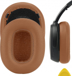 Geekria QuickFit asendusk&otilde;rvapadjad Skullcandy Crusher 360 k&otilde;rvaklappidele k&otilde;rvapadjad k&otilde;rvakomplektide k&otilde;rvapadjad k&otilde;rvakuppide remondiosad (pruun)