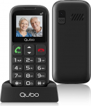 Qubo 4G Seniorenhandy ohne Vertrag |mit SOS-Notruftaste | Rentner Handy Gro&szlig;e Tasten | Taschenlampe | Dual-SIM| USB-C | Tastenhandy mit Ladestation | 1,77 Zoll Farbdisplay | 5C-1000-mAh-Akku, IP44-zertifitseeritud, 8 Kurzwahlspeicher, Bluetooth-Funktion,