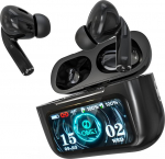ONES MusPlay Bluetooth-Kopfh&ouml;rer mit KI-&Uuml;bersetzung, Touchscreen-Ladecase, ANC-Ger&auml;uschunterdr&uuml;ckung, App-Steuerung, Schwarz