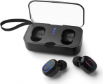 Cuifati TI8S traadita Bluetooth k&otilde;rvaklapid, kaasaskantavad spordik&otilde;rvaklapid koos kaasaskantava laadimiskarbiga, ergonoomilised selged stereok&otilde;rvaklapid jalgrattas&otilde;iduks ja jooksmiseks (must)