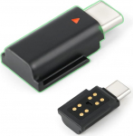 USB-C liides DJI Mic 2 vastuv&otilde;tja adapter DJI Mic 2 Type-C liidesele Audiotarvikud Mikrofonivastuv&otilde;tja Plug and Play audioadapter heli edastamiseks