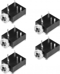 PJ-324 PCB Mount 3.5mm 5 Pin Stereo Plug Audio Video Connector Must 5-pakett
