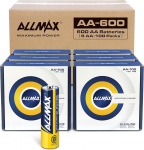 Allmax AA Mignon (LR6) maksimaalse v&otilde;imsusega leelispatareid (600 t&uuml;kki / 6 karpi 100-st) - &uuml;limalt vastupidav, lekkekindel disain, 10-aastane s&auml;ilivusaeg, maksimaalne v&otilde;imsus (1,5 V).