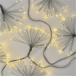 EMOS LED Fairy Lights Warm White siseruumides kasutamiseks, 5,2 m pikkune ilutulestik j&otilde;uluvalguste Nano, 6-tunnine taimeri funktsioon, toiteallikas ja trafo, pidude, j&otilde;ulude, kaunistuste jaoks, roheline kaabel.