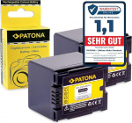 PATONA 2 x CGA-DU14 CGR-DU14 Battery 1400 mAh Replacement Battery Compatible with Panasonic NV-GS10 GS17 GS21 GS22 GS24 GS26 GS27 GS28 GS29 GS30 GS33 GS35 GS37 GS40 GS44 GS47 GS50 GS50 5 GS57 GS58