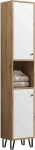 trendteam smart living - Touch - K&otilde;rge kapp - Artisan tammepuust/valge - 4 kinnist ja 1 lahtine kamber - (B x K x S) 36 x 191 x 29 cm - 2 riiulit - kriimustuskindel