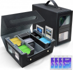 6 in 1 Commander Deck Box, Trading Card Storage Box with Commander Display for MTG Decks, Trading Card Box with Cube Compartment for Magic The Gathering (MTG), mahutab 600 kahepoolset kaarti.