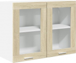 vidaXL Lyon Sonoma Tammepuust rippkapp, 80 x 31 x 60 cm, puitmaterjal, seinakapp, paigaldatud k&ouml;&ouml;k, k&ouml;&ouml;gim&ouml;&ouml;bel, k&ouml;&ouml;gim&ouml;&ouml;bel, &uuml;lemine kapp, k&ouml;&ouml;gikapp, k&ouml;&ouml;gikapp