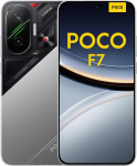 Xiaomi Poco F7 nutitelefon, 12 + 256 GB, h&otilde;bedane, lipulaev Snapdragon 8s Gen 4, 6500 mAh aku, 50 MP Sony kaamera OIS-iga, 6,83-tolline 1,5K 120 Hz AMOLED-ekraan (toiteadapter ei kuulu komplekti)