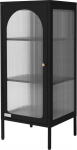 ML-Design Vitriinkapp 42 x 102,5 x 40 cm, must, kitsas vitriinkapp 3 riiuli ja 1 uksega, elutoa metallist teraskapp, t&ouml;&ouml;stuslik stiil, raamaturiiul, arhiivikapp, kontorikapp