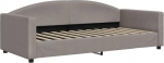 vidaXL p&auml;evavoodi, k&uuml;lalisvoodi, 2-in-1, diivanvoodi magamistuppa, elutuppa, diivanvoodi, kaasaegne disain, Taupe 90 x 200 cm kangas