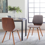 Mingone K&ouml;&ouml;gitoolid, 2 s&ouml;&ouml;gitooli komplekt, puidust toolid linase istmega, retro p&ouml;&ouml;gist puidust toolid k&ouml;&ouml;ki, s&ouml;&ouml;gituppa, restorani (Taupe linane)