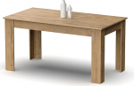 MUEBLES PITARCH Fikseeritud laud, tamm, kuld, 77 x 140 x 80 cm/77 x 195 x 80 cm/77 x 195 x 80 cm