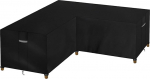 Dokon L-kujuline aiam&ouml;&ouml;bli kate, veekindel, tuulekindel, UV-kindel nurgas diivaniplaat ventilatsiooniavadega, vastupidav Oxfordi kangas, kaitsev kate salongim&ouml;&ouml;blile (215 x 215 x 85 cm), must