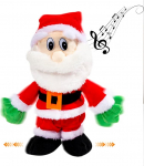 Walking Santa Claus, laulev tantsiv muusikaline Twerking Wiggle Santa Claus animeeritud elektrooniline j&otilde;uluvana m&auml;nguasi 12 tolli