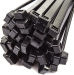 Kabelbinder, robust, 250 mm x 4,8 mm, robust, hitze- und k&auml;ltebest&auml;ndig, Schwarz, 100 St&uuml;ck
